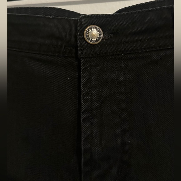 Faded Glory Black Stretch Denim Jeans | Size 14 | Cotton Straight Leg - Picture 5 of 12